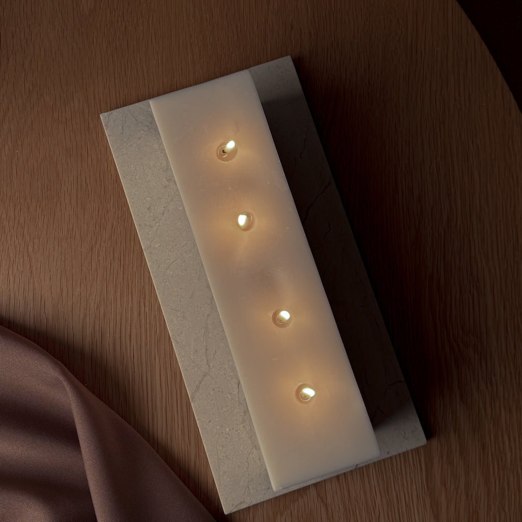 BLOCK-Kerze, Bubble-Design, Rapswachskerze, mehrflammige Kerze, Baumwoll-Dochte, modernes Dekor, minimalistisches Design, umweltfreundliche Kerze, Geschenkidee, einzigartige Dekoration, luxuriöse Wohnkultur.