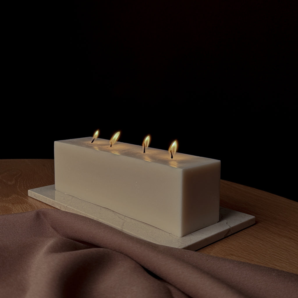 BLOCK-Kerze, Bubble-Design, Rapswachskerze, mehrflammige Kerze, Baumwoll-Dochte, modernes Dekor, minimalistisches Design, umweltfreundliche Kerze, Geschenkidee, einzigartige Dekoration, luxuriöse Wohnkultur.