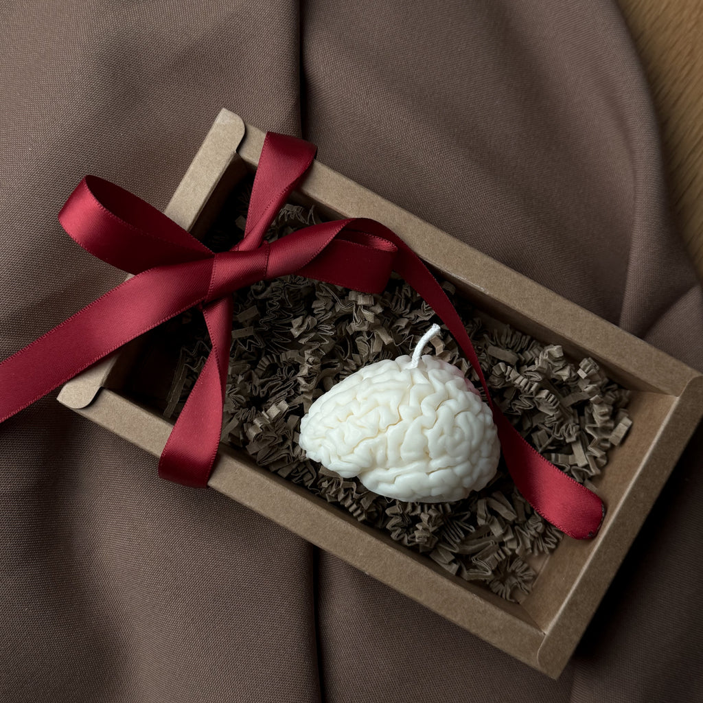 Gehirndeko, Gehirnkerze, Geschenke für Studenten, Geschenke für Mediziner, Geschenkideen Steuerberater, Geschenke für Anwälte, Brain candle, Brain decor 