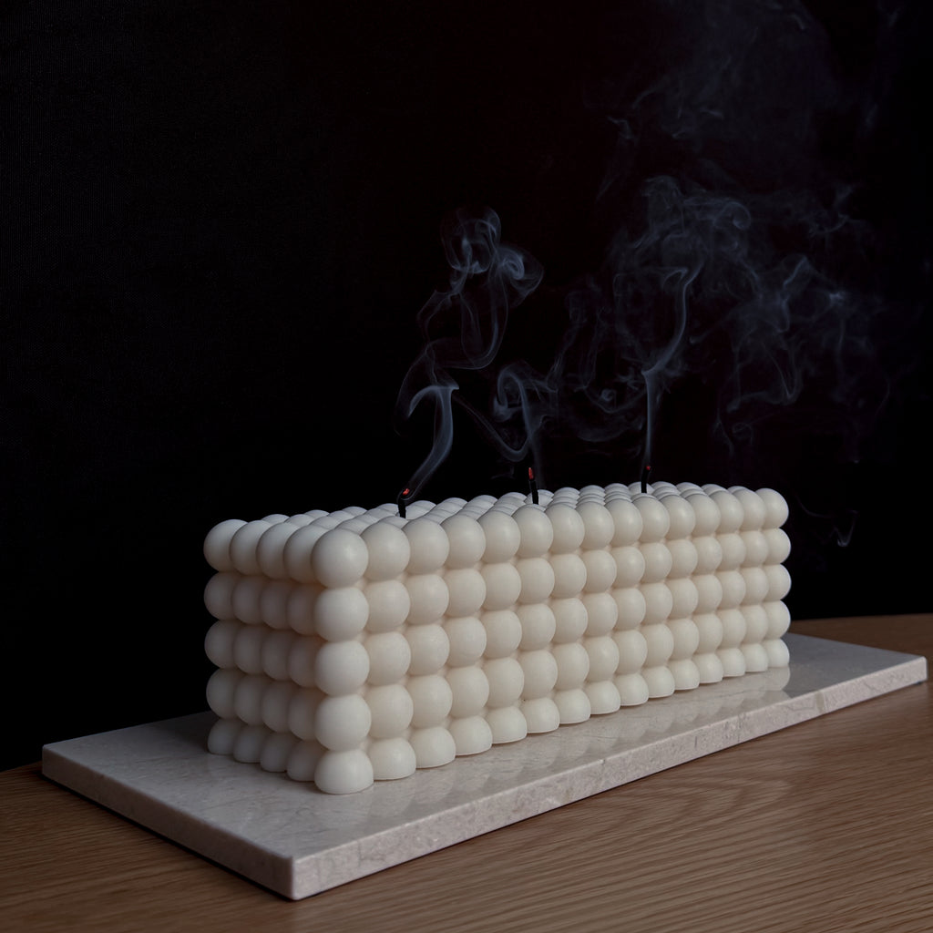 BLOCK-Kerze, Bubble-Design, Rapswachskerze, mehrflammige Kerze, Baumwoll-Dochte, modernes Dekor, minimalistisches Design, umweltfreundliche Kerze, Geschenkidee, einzigartige Dekoration, luxuriöse Wohnkultur.