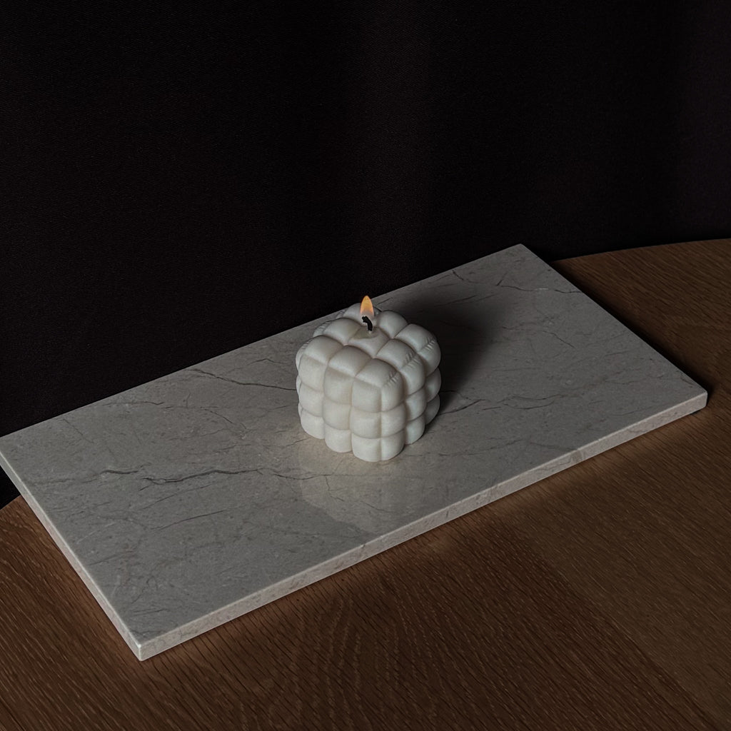 Kerze Kissen, Kissenkerze, Bubblekerze, Kleine Kerze, Designerkerze, Luftige Dekorationsobjekte, Geschenkideen Adventskalender, Geschenkideen