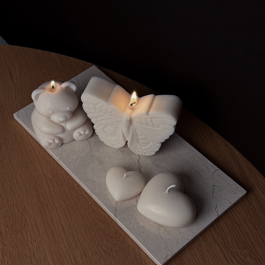 Mariposa Kerze, Schmetterling, mystische Beleuchtung, beruhigende Atmosphäre, Astronomie-Geschenke, Meditationsecke, Dekoration für Wohnzimmer, entspannendes Licht, Sternengucker, Nachtgeschichten.