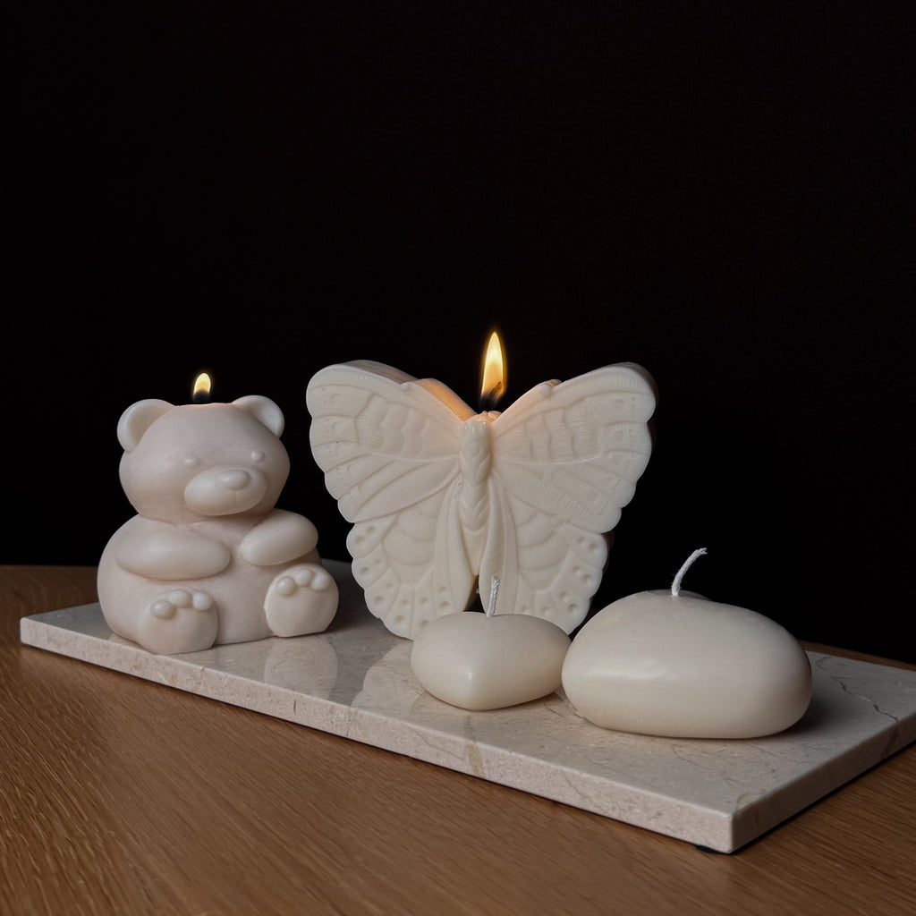 Mariposa Kerze, Schmetterling, mystische Beleuchtung, beruhigende Atmosphäre, Astronomie-Geschenke, Meditationsecke, Dekoration für Wohnzimmer, entspannendes Licht, Sternengucker, Nachtgeschichten.